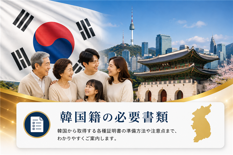 韓国籍/特別永住者の必要書類